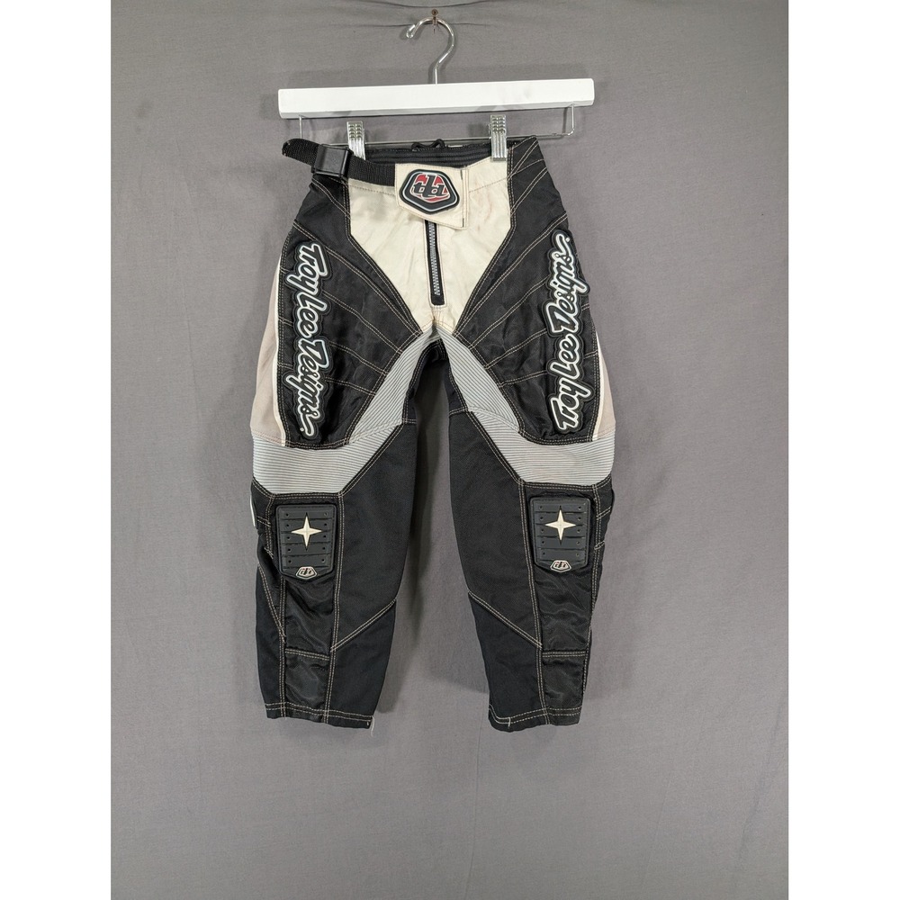 Troy Lee Designs Grand Prix Youth Motocross Pants‎ Black White Size 20 5106